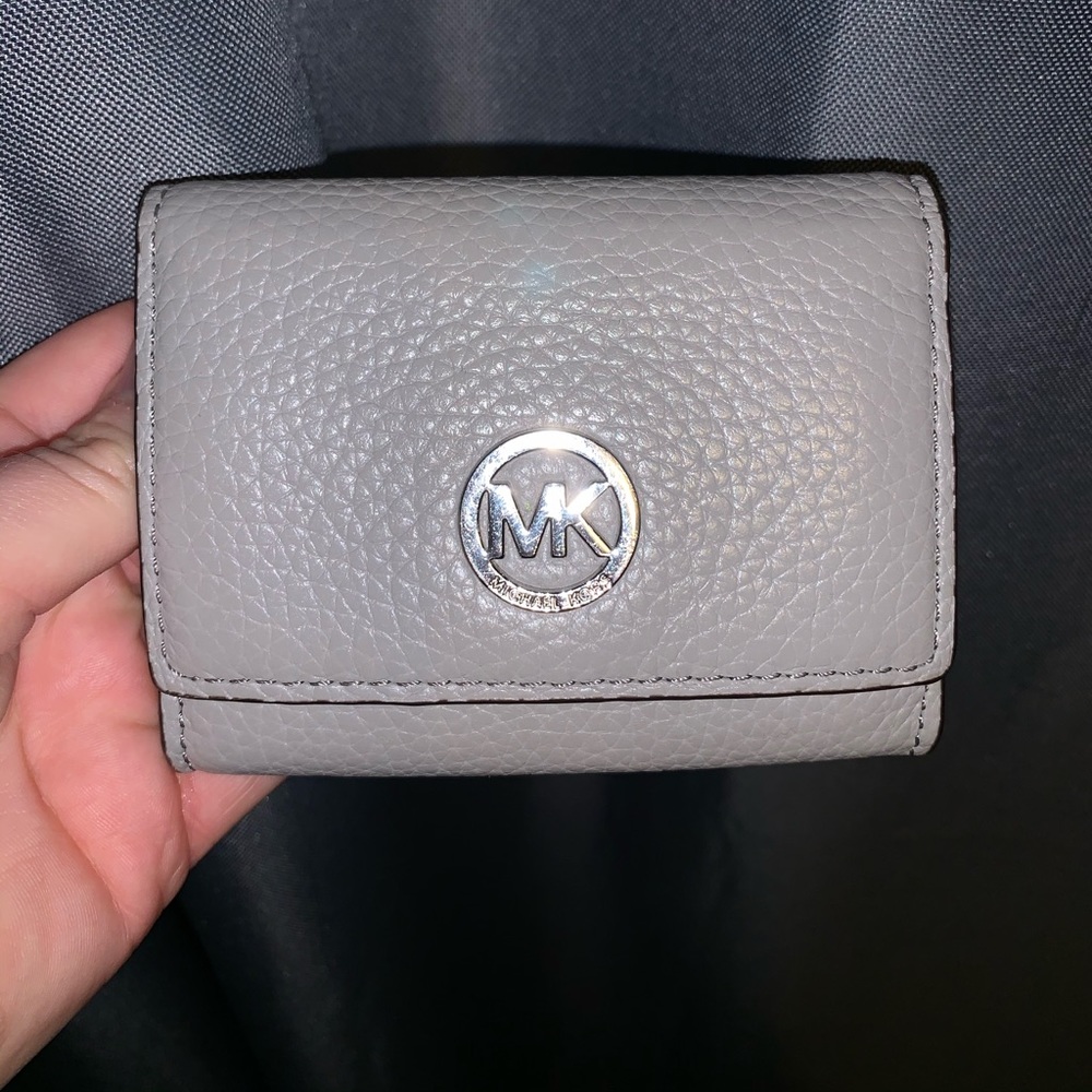 Michael Kors grey leather wallet